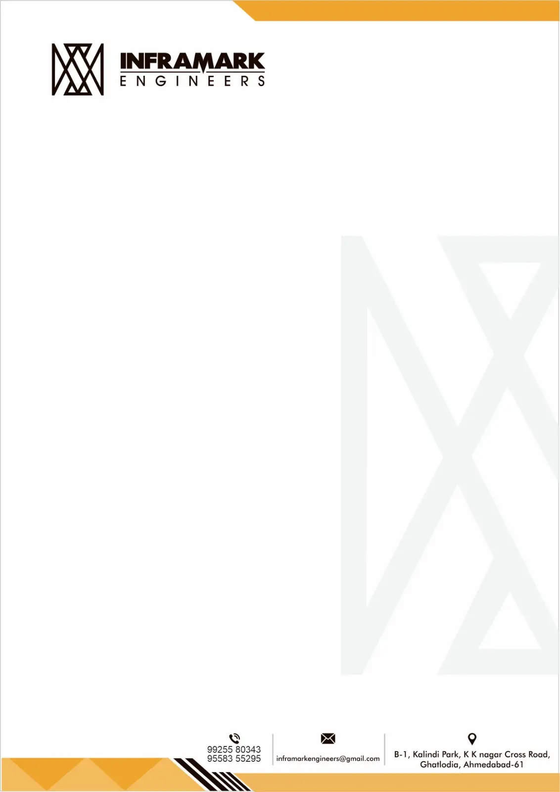 INFRA Letterhead – Editable Vector File